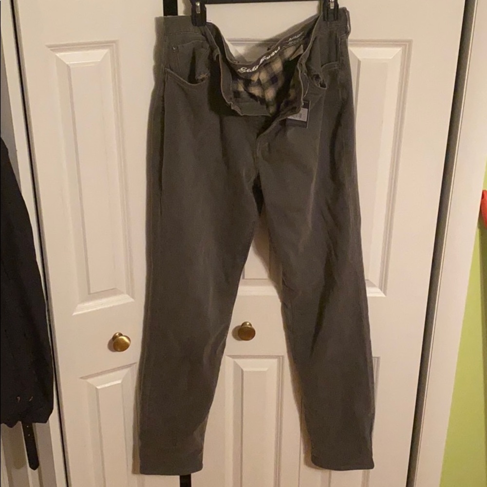 Eddie Bauer Tall women’s flannel-lined jeans
